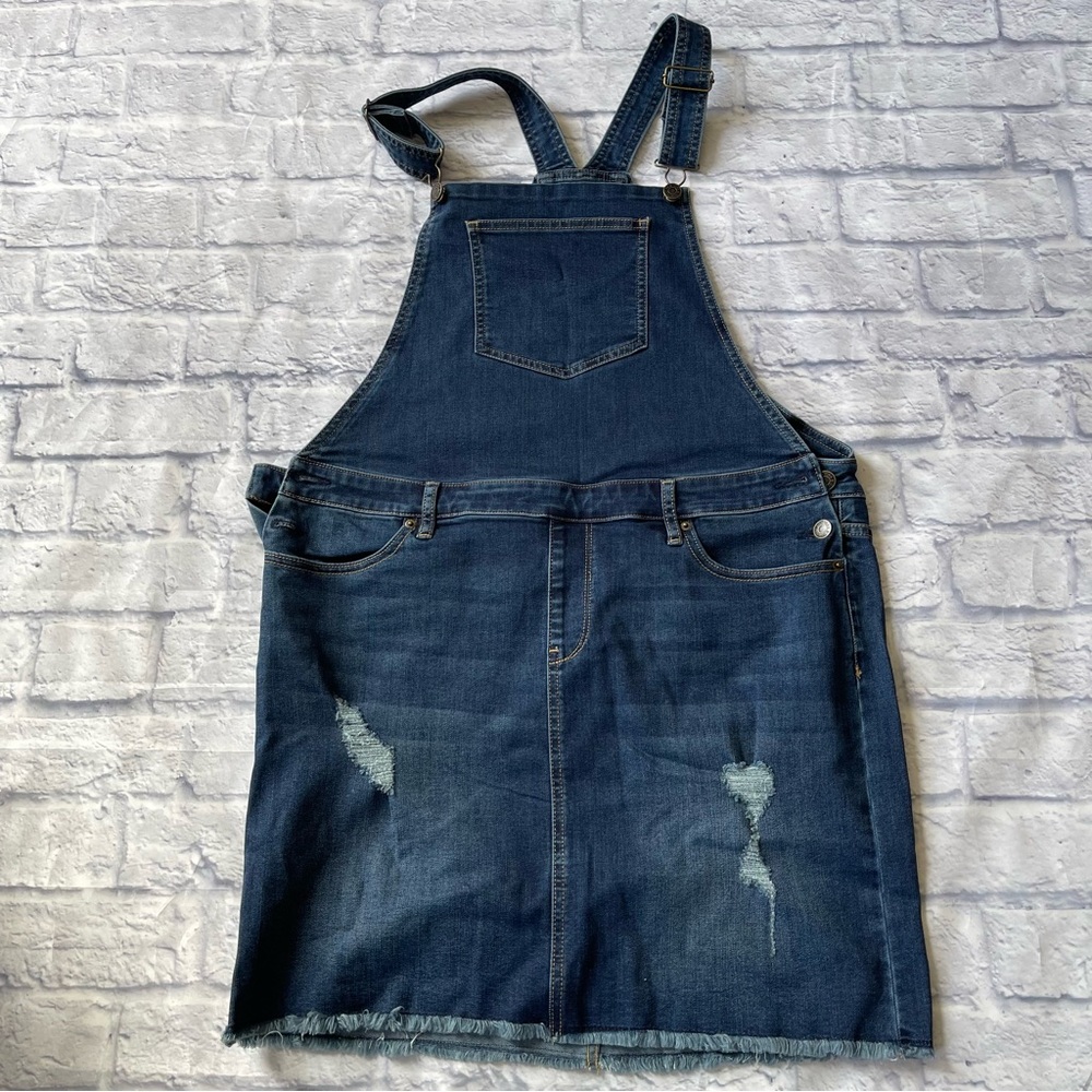 New Denim Overall Skirt from New York & Company